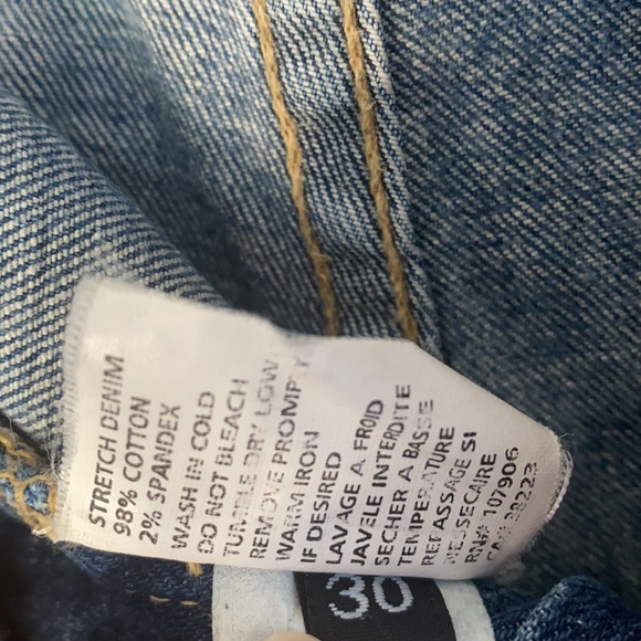 👖 Vintage Hudson Jeans Distressed Flare Medium-Blue Sz 30 Low Rise Zip Fly - Picture 7 of 8